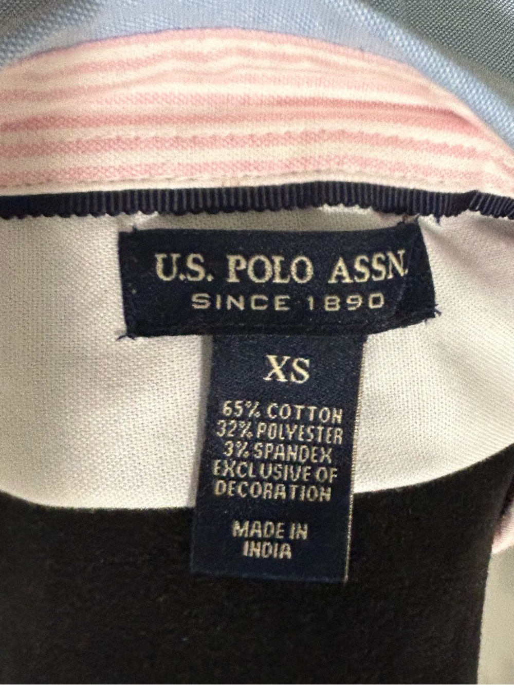 U.S. Polo Assn. Women’s Blue Oxford Shirt Dress NWT Small - Picture 11 of 14